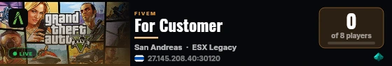 For Customer live status badge