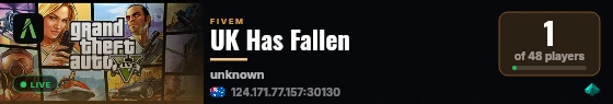 UK Has Fallen live status badge