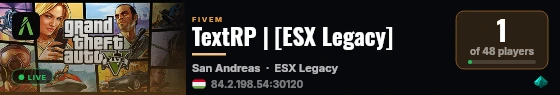 TextRP | [ESX Legacy] live status badge