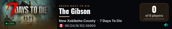 The Gibson live status badge