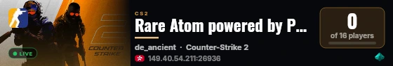 Rare Atom powered by PRACC.COM live status badge