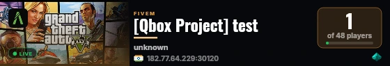 [Qbox Project] test live status badge