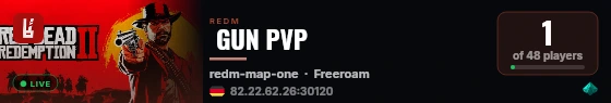  GUN PVP live status badge