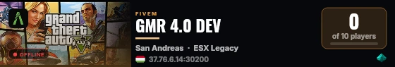GMR 4.0 DEV live status badge