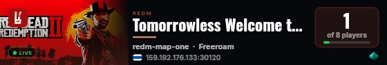 Tomorrowless Welcome to No Man’s Land live status badge