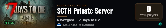 SCTH Private Server live status badge