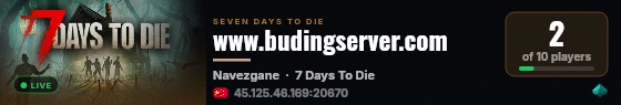 www.budingserver.com live status badge