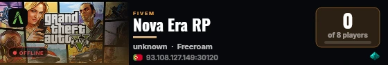 Nova Era RP live status badge