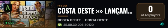 COSTA OESTE »» LANÇAMENTO 10-03 live status badge