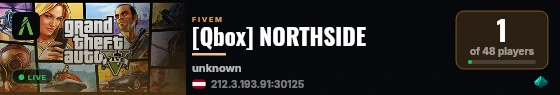 [Qbox] NORTHSIDE live status badge