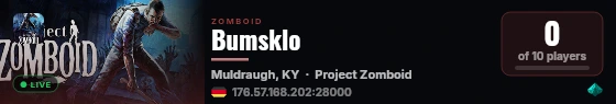 Bumsklo live status badge