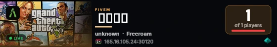  𝟕𝐎𝐌𝐀 live status badge