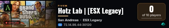 Hotz Lab | [ESX Legacy] live status badge
