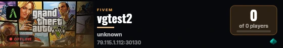 vgtest2 live status badge