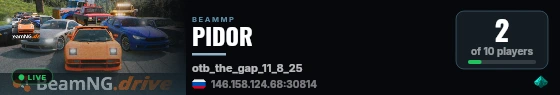 PIDOR live status badge