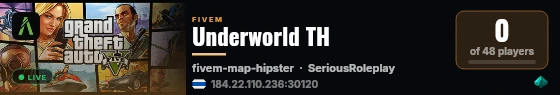 Underworld TH live status badge