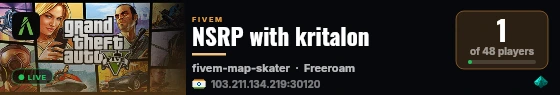 NSRP with kritalon live status badge