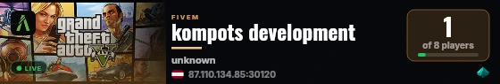 kompots development live status badge