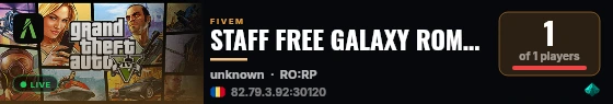 STAFF FREE GALAXY ROMANIA  live status badge