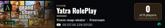 Yatra RolePlay live status badge