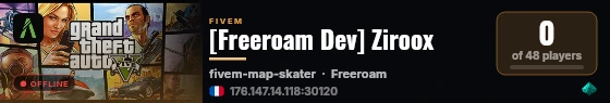 [Freeroam Dev] Ziroox live status badge