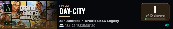 DAY-CITY live status badge