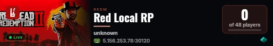 Red Local RP live status badge