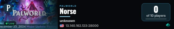 Norse live status badge