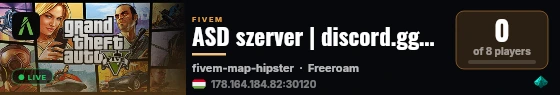 ASD szerver | discord.gg/WfshSkx | by Robi live status badge