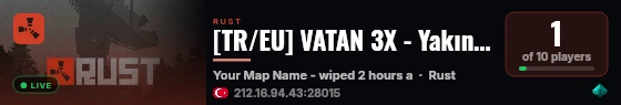 [TR/EU] VATAN 3X - Yakında açılıyor live status badge