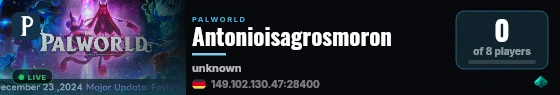 Antonioisagrosmoron live status badge