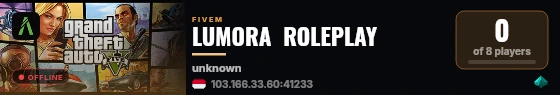 LUMORA  ROLEPLAY live status badge