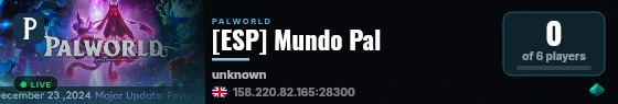 [ESP] Mundo Pal live status badge