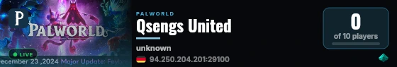Qsengs United live status badge