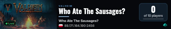Who Ate The Sausages? live status badge