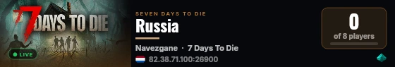 Russia live status badge