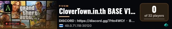 CloverTown.in.th BASE V1.13.4 live status badge