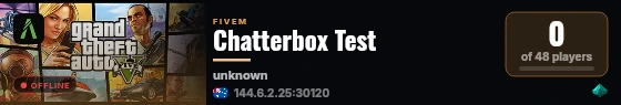 Chatterbox Test live status badge