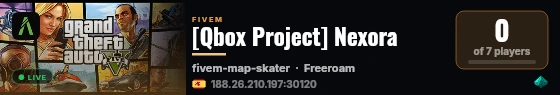 [Qbox Project] Nexora live status badge
