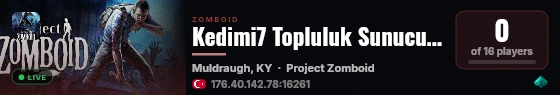 Kedimi7 Topluluk Sunucusu live status badge