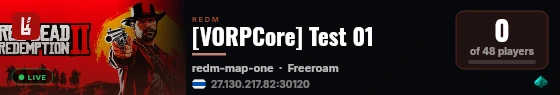 [VORPCore] Test 01 live status badge