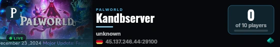 Kandbserver live status badge