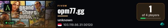 opm77.gg live status badge