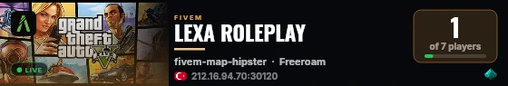 LEXA ROLEPLAY live status badge
