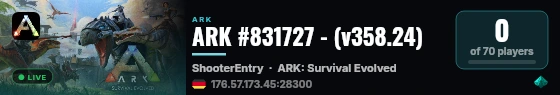 ARK #831727 - (v358.24) live status badge
