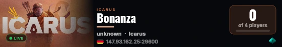 Bonanza live status badge