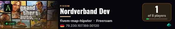 Nordverband Dev live status badge