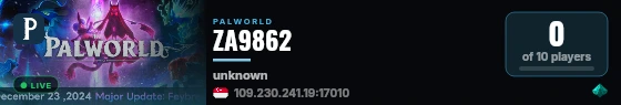 ZA9862 live status badge