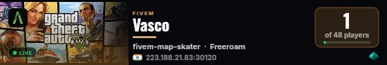 Vasco live status badge