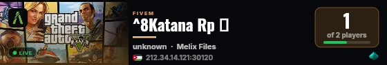 ^8Katana Rp ♫ live status badge